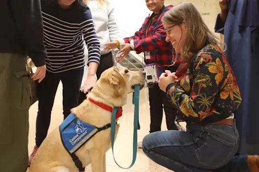 Twinkle, Spriestersbach are national model for Canine Companions Facility Dog Program